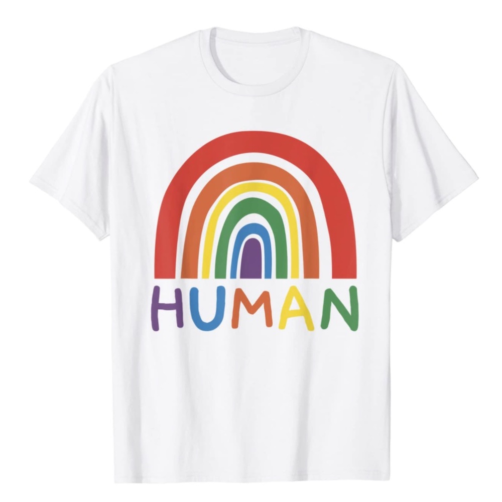 🌈 HUMAN Rainbow T-Shirt
